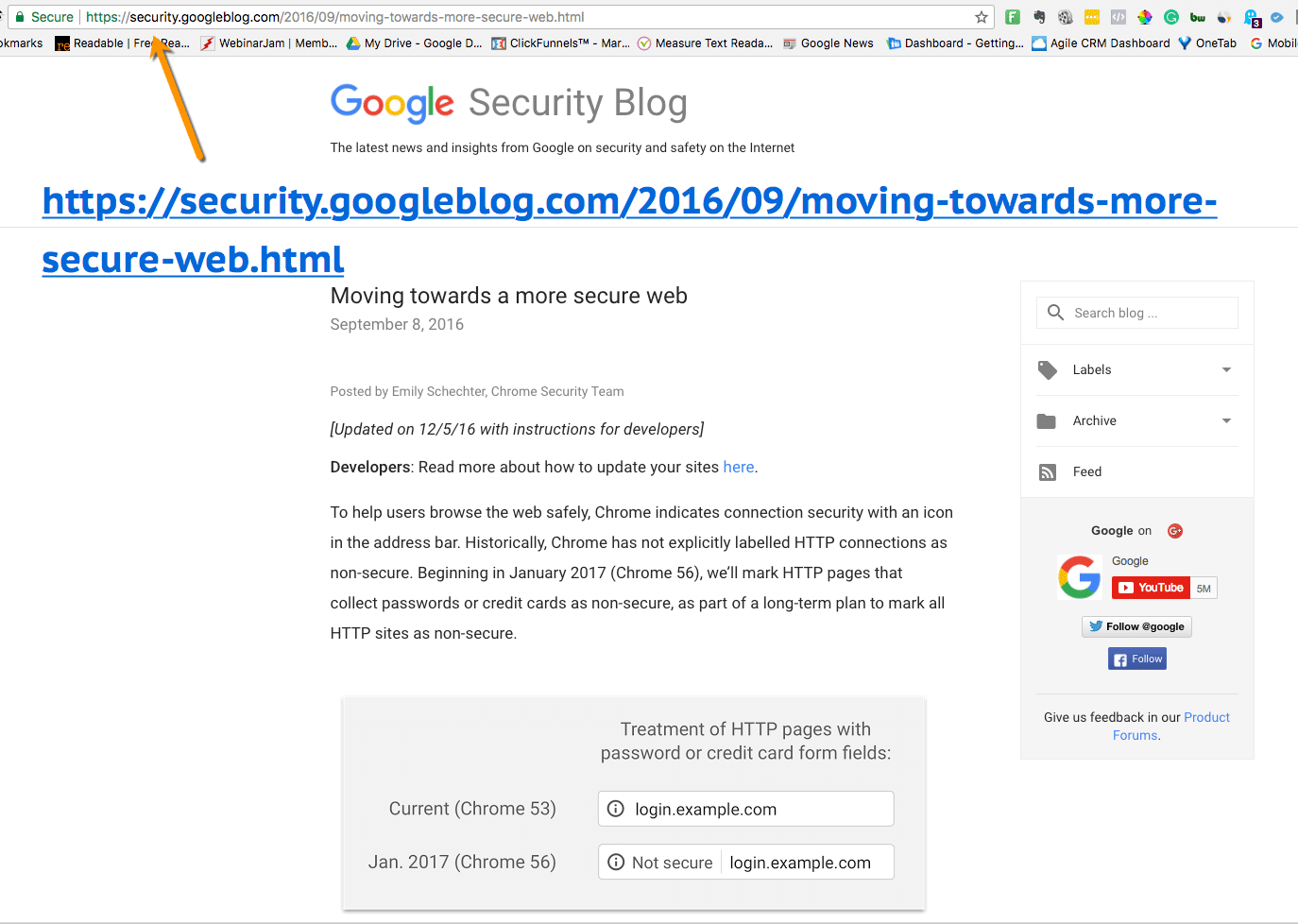 MovingGoogle SSL update towards a more secure web