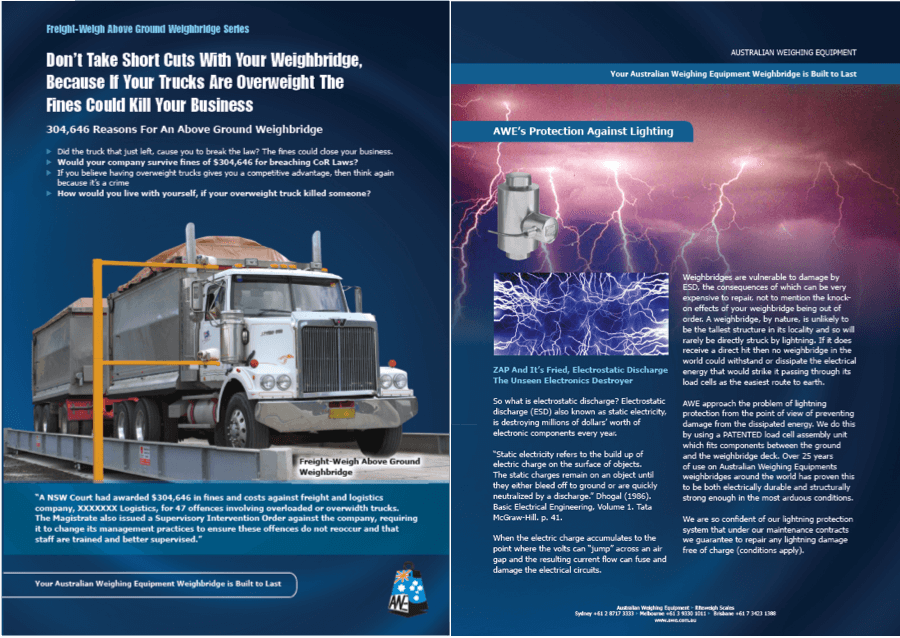 AWE Freightweigh Weighbridge Brochure - Getting More Customers