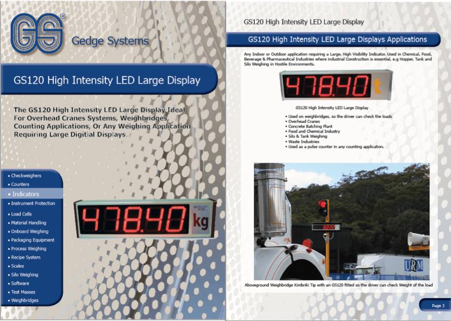 Gedge GS120 LED Display Brochure - Getting More Customers
